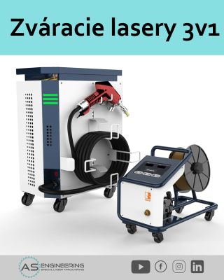 Zváracie lasery 3v1 - 3 funkcie v jednom zariadení- zváranie, rezanie, čistenie zvarov. Zváračka má pokročilé funkcie,...